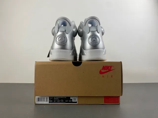 Air Jordan 6 Metallic Silver Basketball Shoes 17