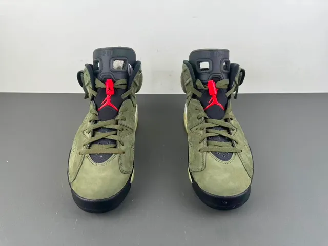 Air Jordan 6 Verde Oliva Ante High-Top Baloncesto 11