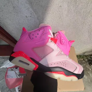 Air Jordan 6 Pink Orange Speckle Basketball Shoes