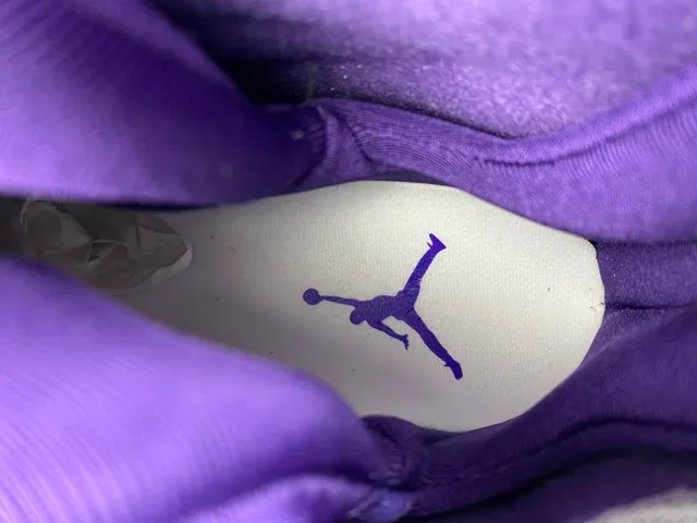Air Jordan 8 White Purple Yellow Basketball Shoes 7