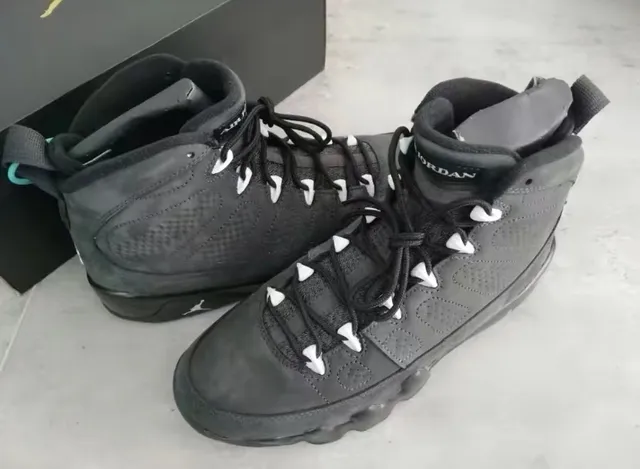 Air Jordan 9 Black White Jumpman Basketball Shoes 2