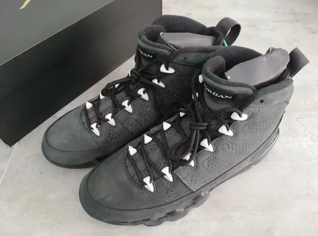 Air Jordan 9 Black White Jumpman Basketball Shoes 3