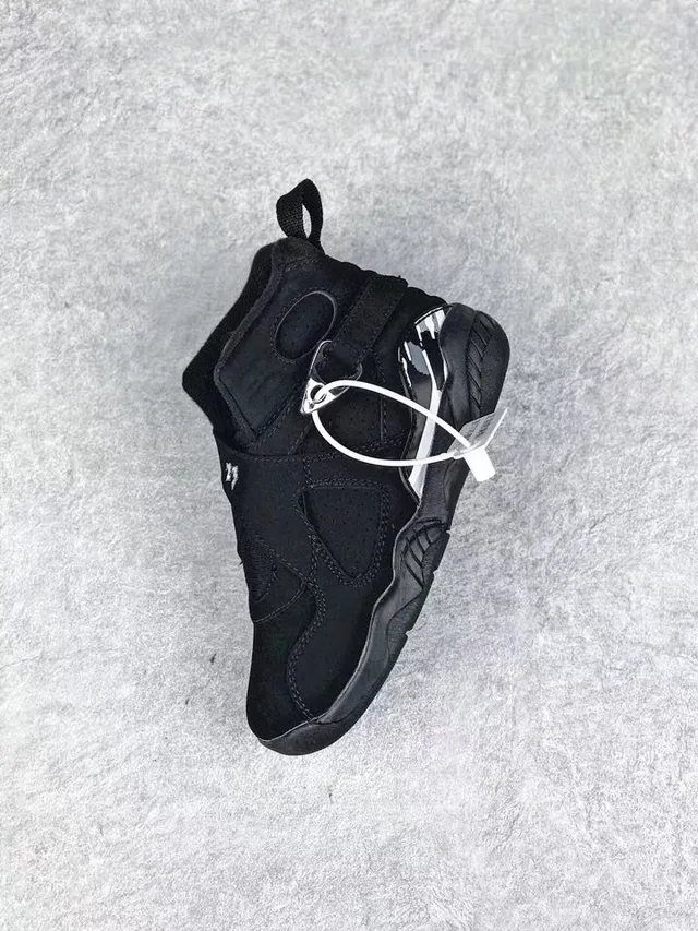 Air Jordan Black Gray High-Top Dual-Strap Closure Basketball Shoes 18