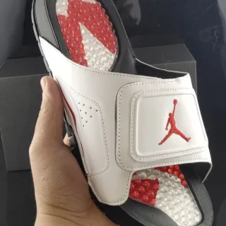 Air Jordan Hydro Slide White Red Black Slippers