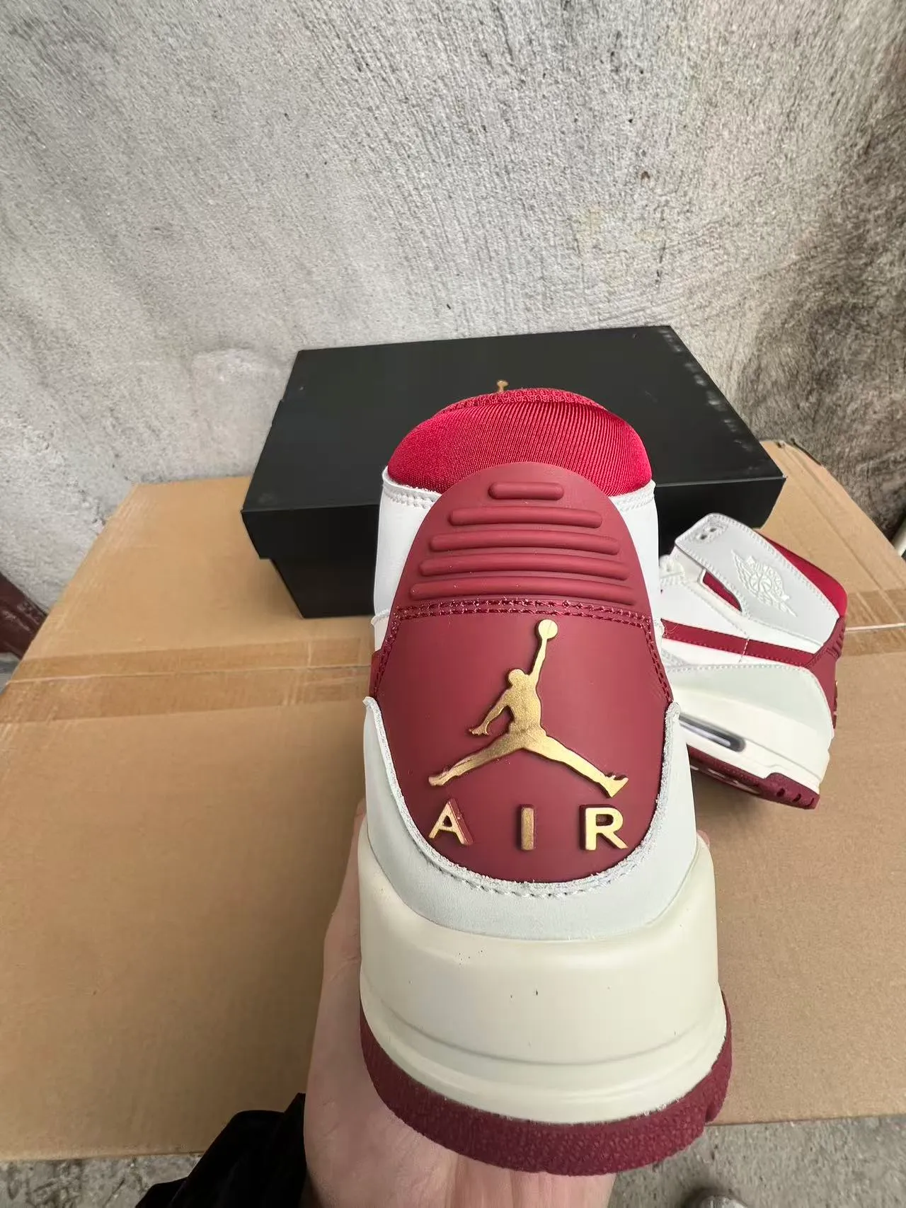 Air Jordan Legacy 312 Off-White y Rojo Zapatillas de Baloncesto 6