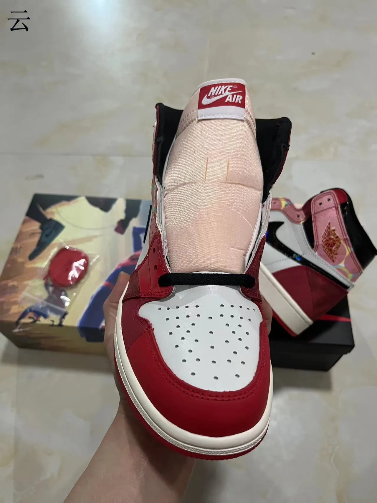 Air Jordan Red Pink High-Top Suede-Leather Hybrid Basketball Shoes 3