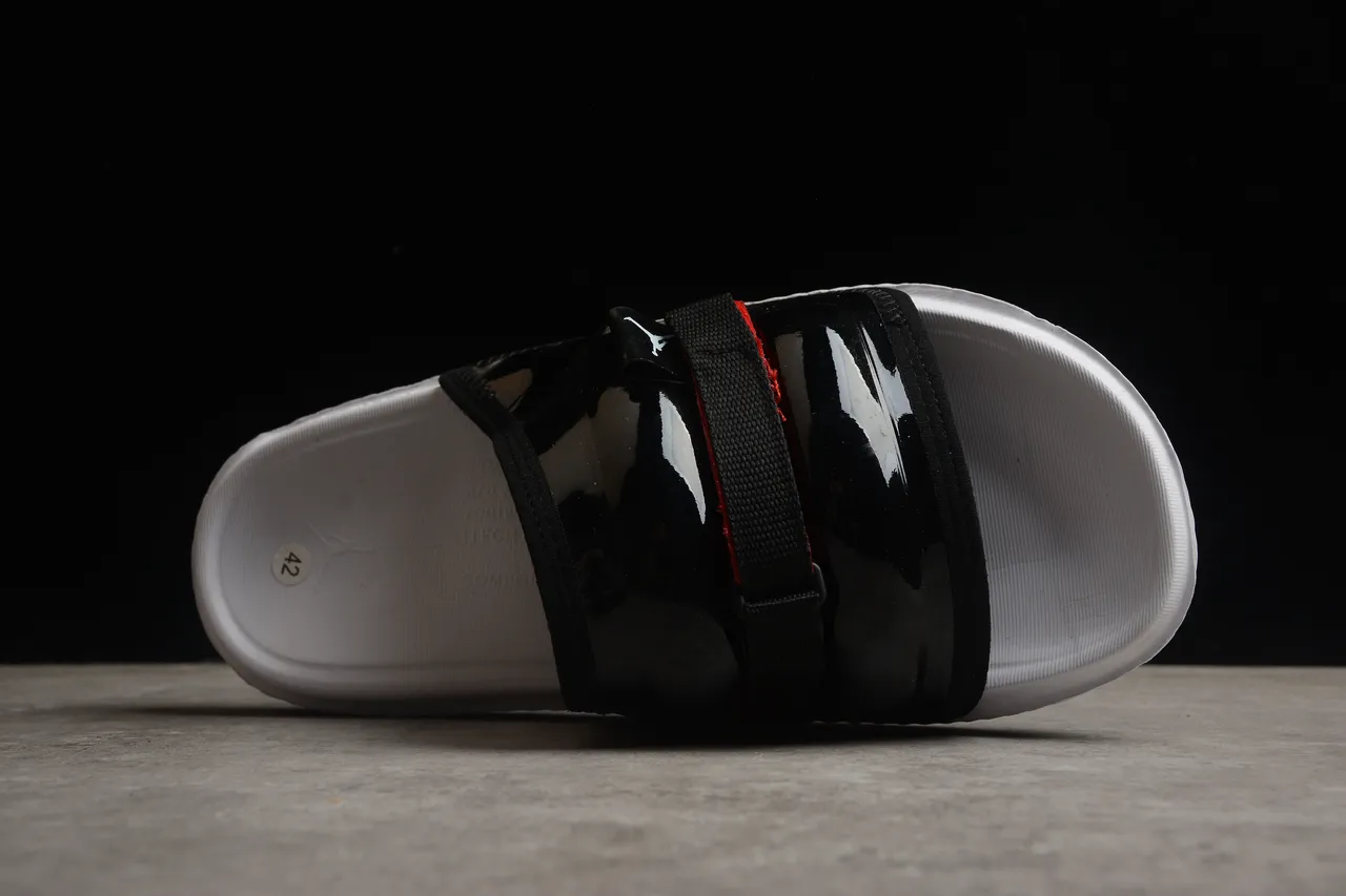 Air Jordan Slide JORDN/23.E White Black Red Slippers 10