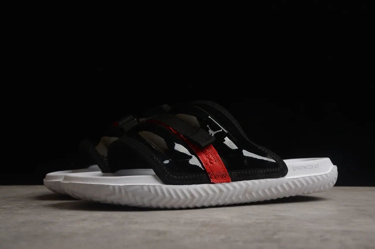 Air Jordan Slide JORDN/23.E White Black Red Slippers 12