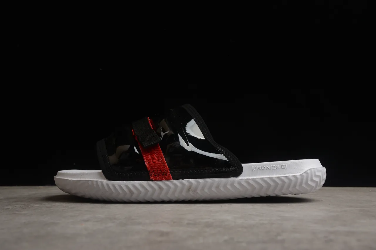 Air Jordan Slide JORDN/23.E White Black Red Slippers 13