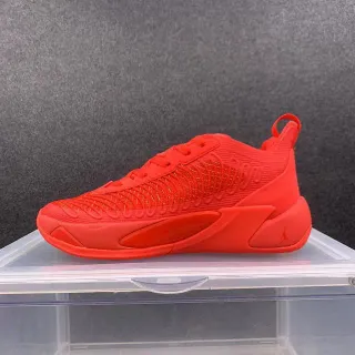 Air Jordan XXXVIII Red Gold Monochromatic Knit Upper Sculpted Rubberless Midsole Basketball Shoes