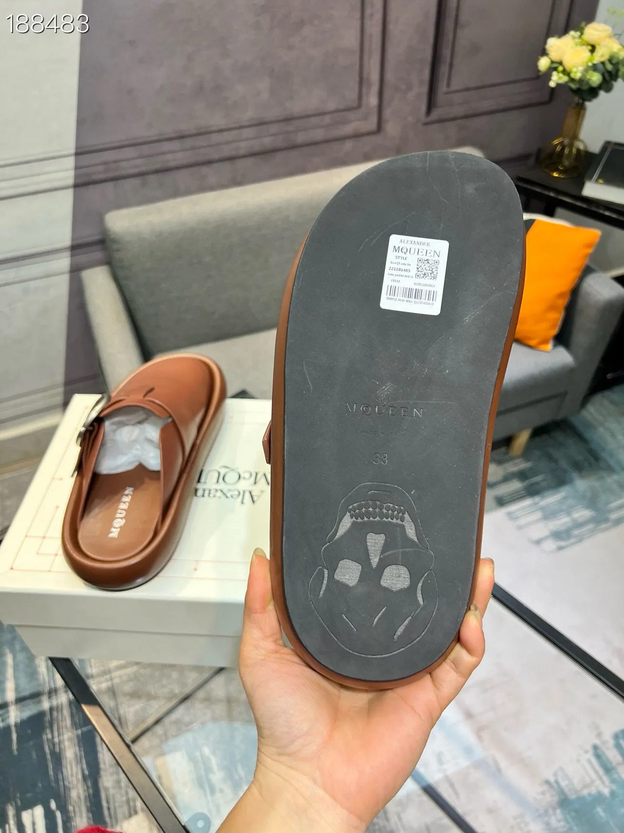 Alexander McQueen McQ Buckle Loafer Brown Silver Strap Platform Sole Loafer 3