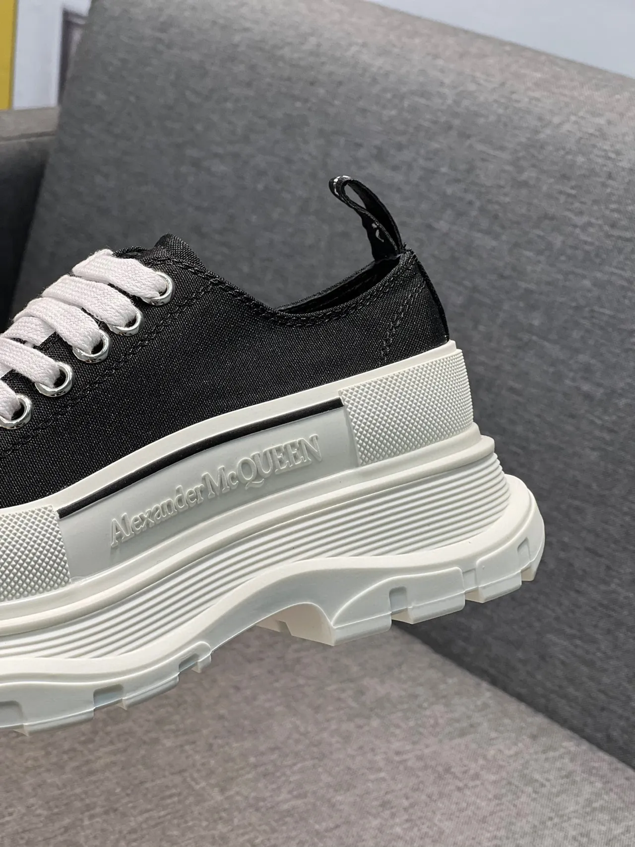 Alexander McQueen Oversized Sneaker Black and White Chunky Sneakers 8