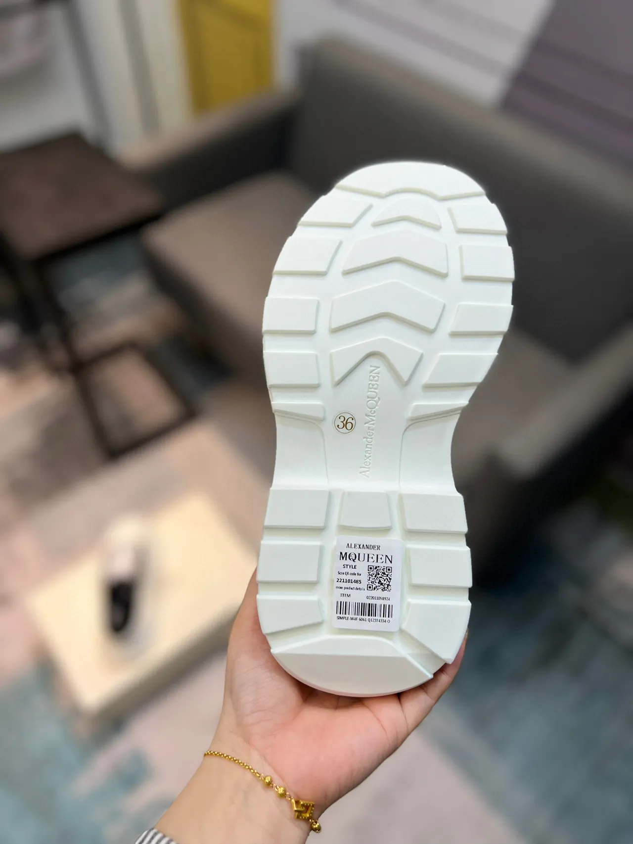 Alexander McQueen Oversized Sneaker Black and White Chunky Sneakers 9