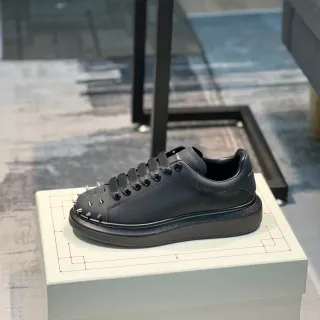 Alexander McQueen Oversized Sneaker Black Spiked Toe Lifestyle Sneaker