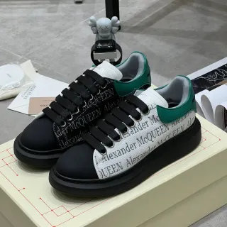 Alexander McQueen Oversized Sneaker Black White Green Lifestyle Sneakers