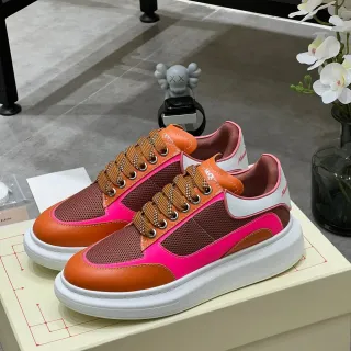 Alexander McQueen Oversized Sneaker Orange Pink Brown Lifestyle Sneakers