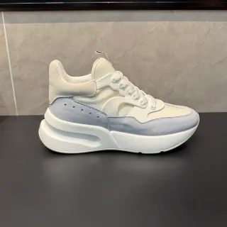 Alexander McQueen Oversized Sneaker White and Light Gray Chunky Sneakers