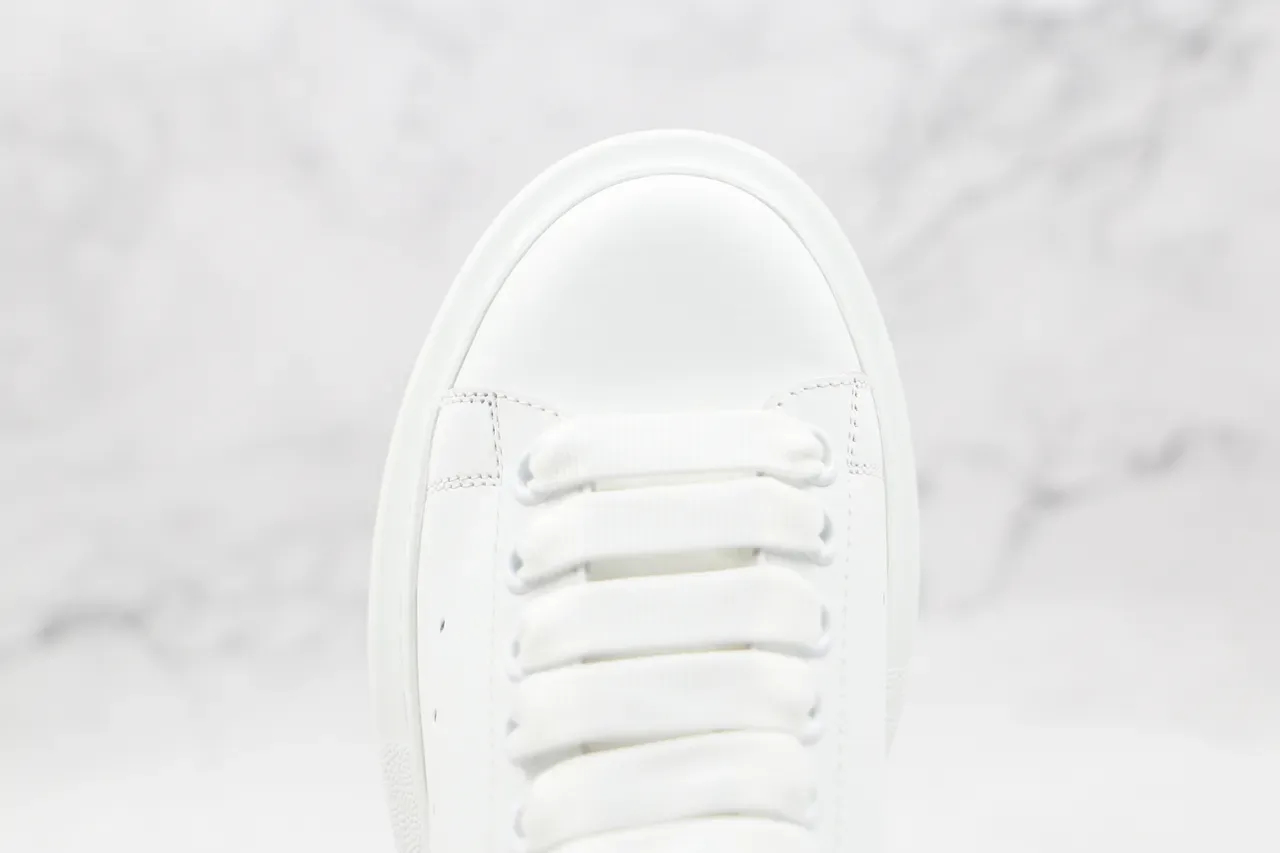 Alexander McQueen Oversized Sneaker White Blue Sole Leather Upper Lifestyle Sneakers 7