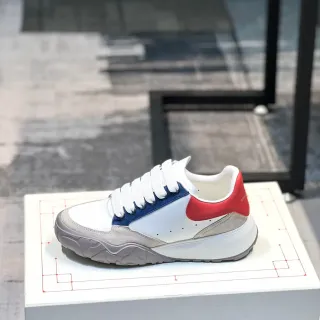 Alexander McQueen Oversized Sneaker White Navy Red Gray Lifestyle Sneakers
