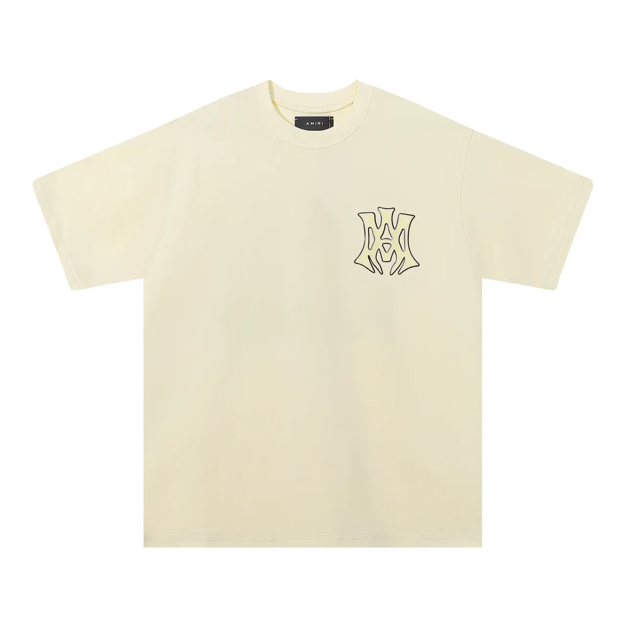 Amiri Black Beige Oversized Fit Back Graphic Print T-Shirt 3