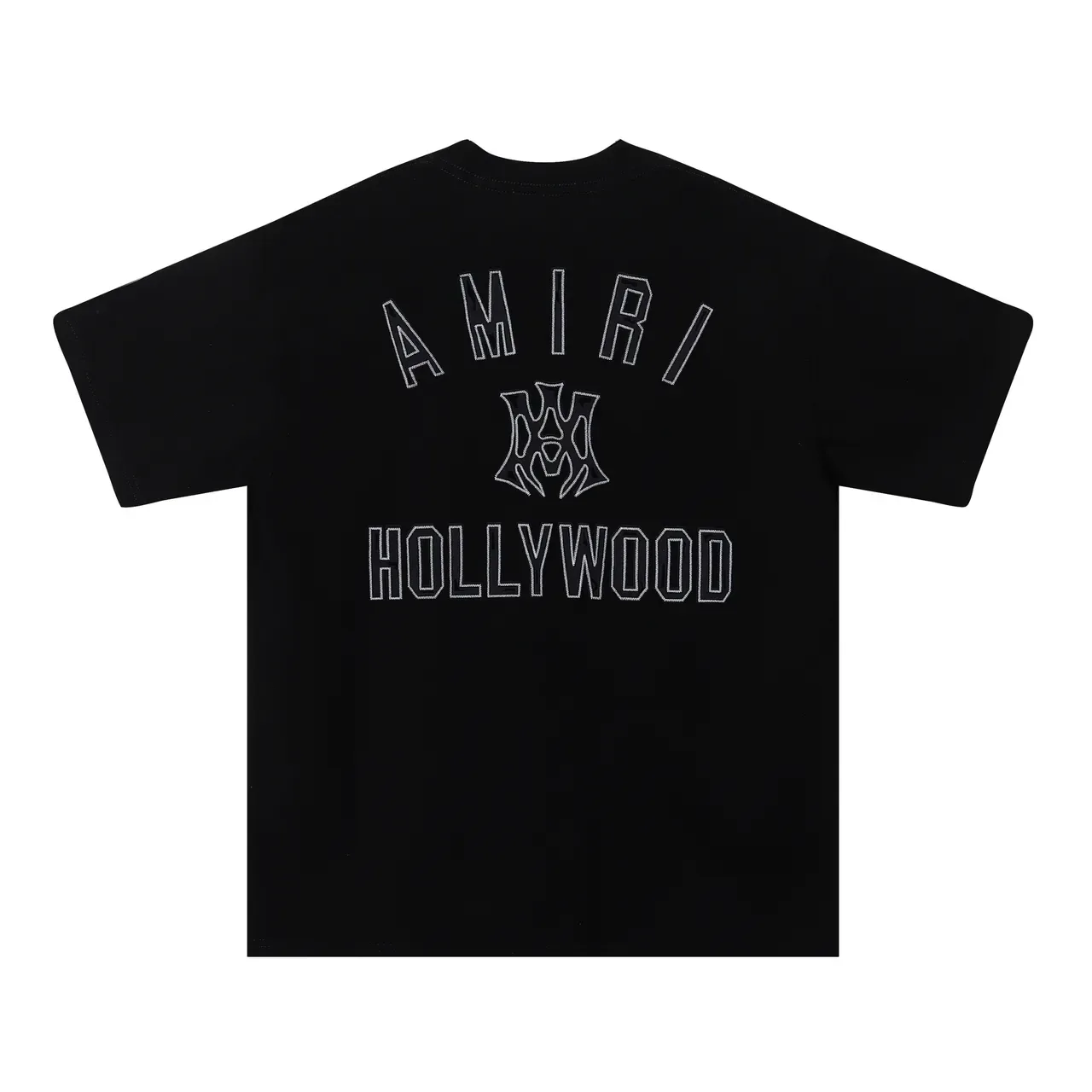 Amiri Black Beige Oversized Fit Back Graphic Print T-Shirt 4