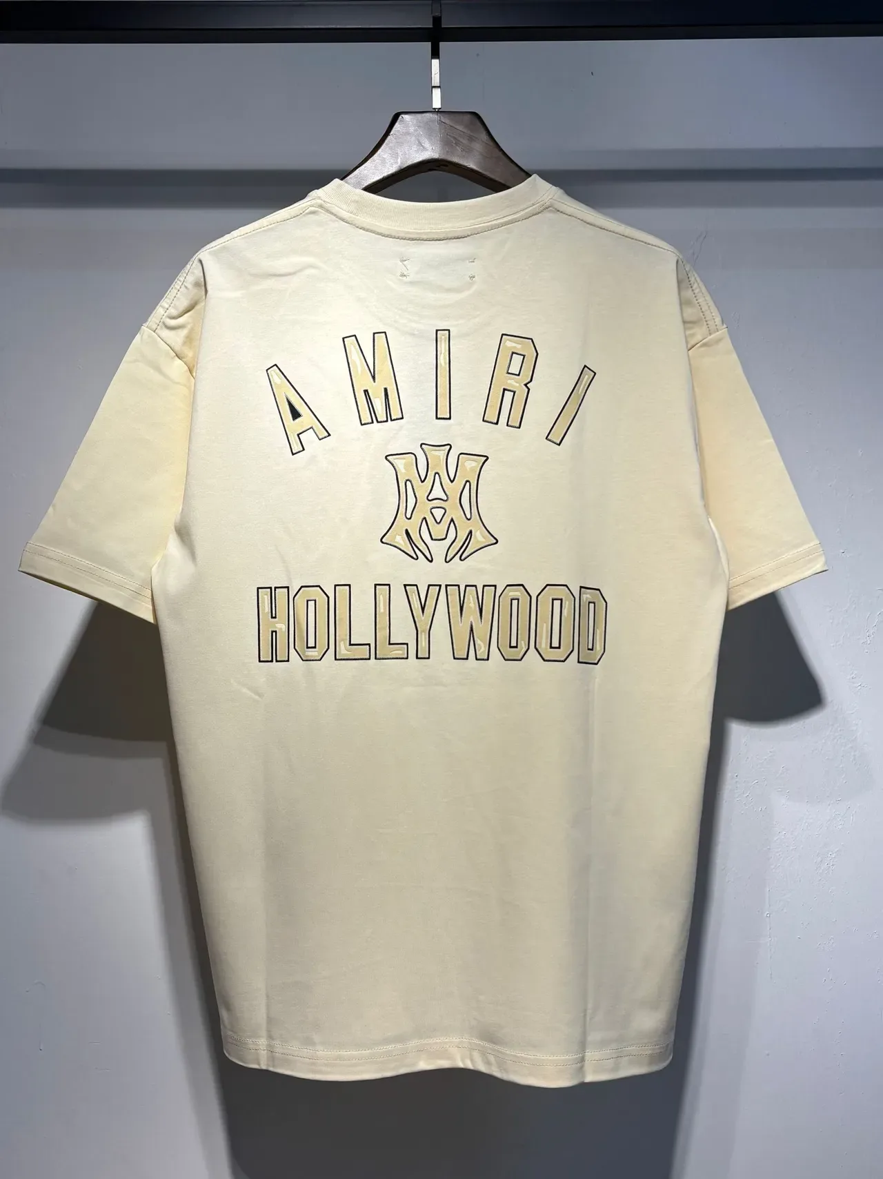 Amiri Black Beige Oversized Fit Back Graphic Print T-Shirt 9