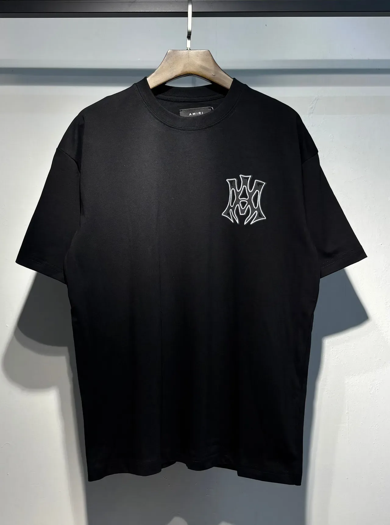 Amiri Black Beige Oversized Fit Back Graphic Print T-Shirt 11
