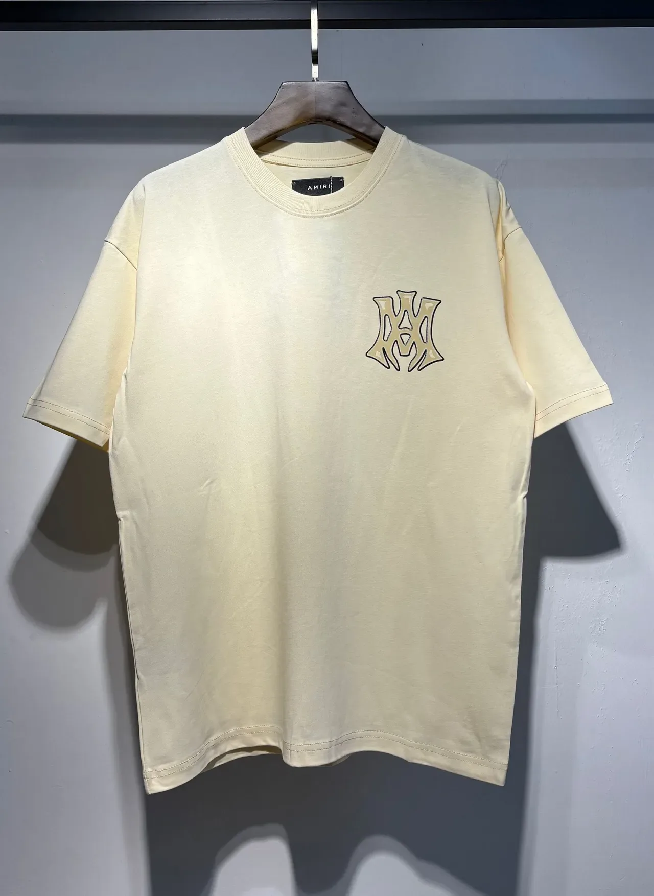 Amiri Black Beige Oversized Fit Back Graphic Print T-Shirt 12