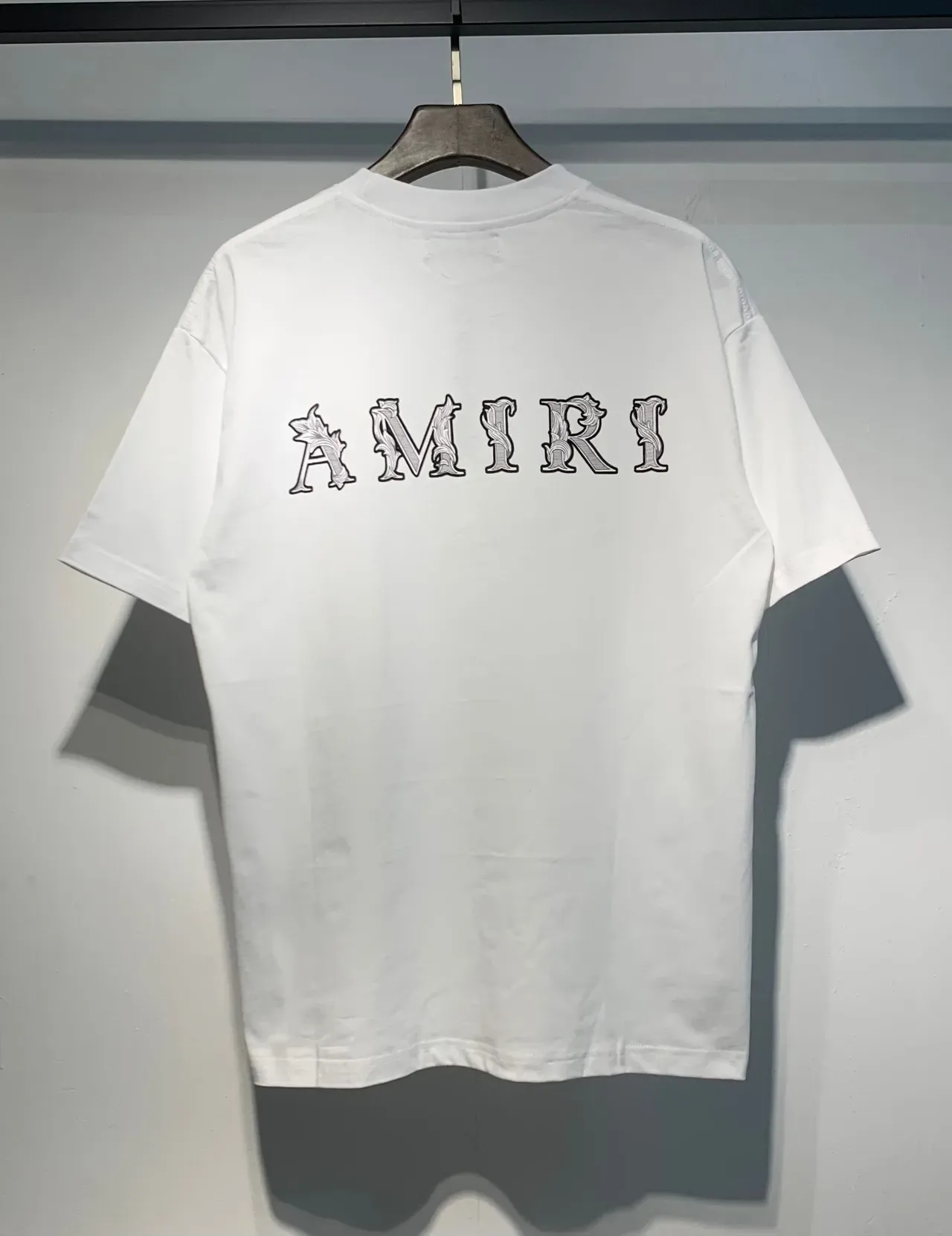 Amiri Embroidered Logo Black and White T-Shirt 2