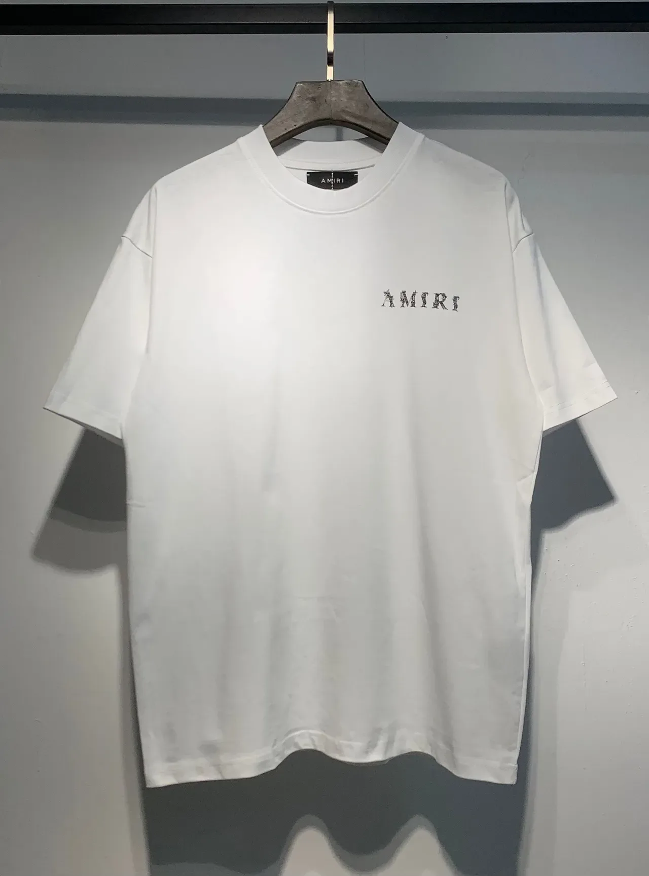 Amiri Embroidered Logo Black and White T-Shirt 3