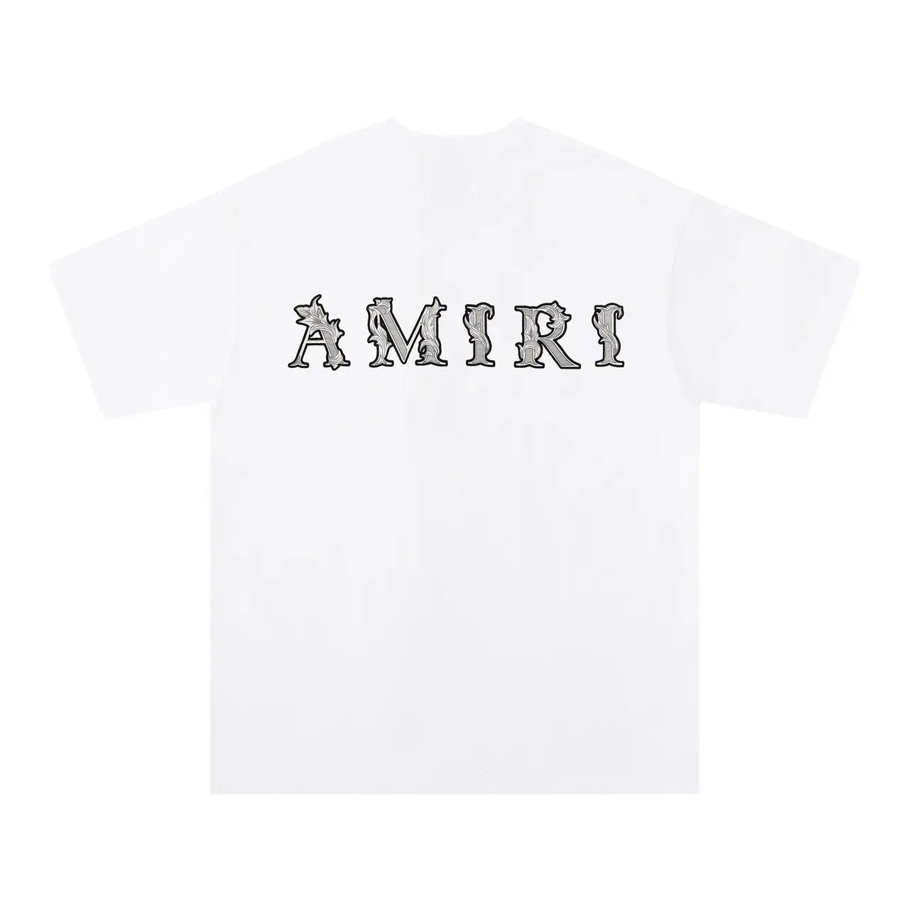 Amiri Embroidered Logo Black and White T-Shirt 9