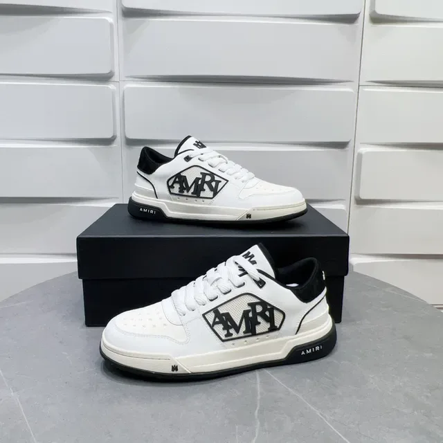 Amiri MA Court Blanc et Noir Sneakers Lifestyle 6