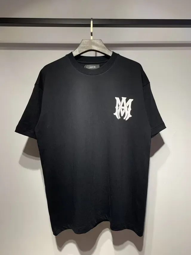 Amiri Skel Top Black White Oversized Fit Bold Back Logo T-Shirt 6