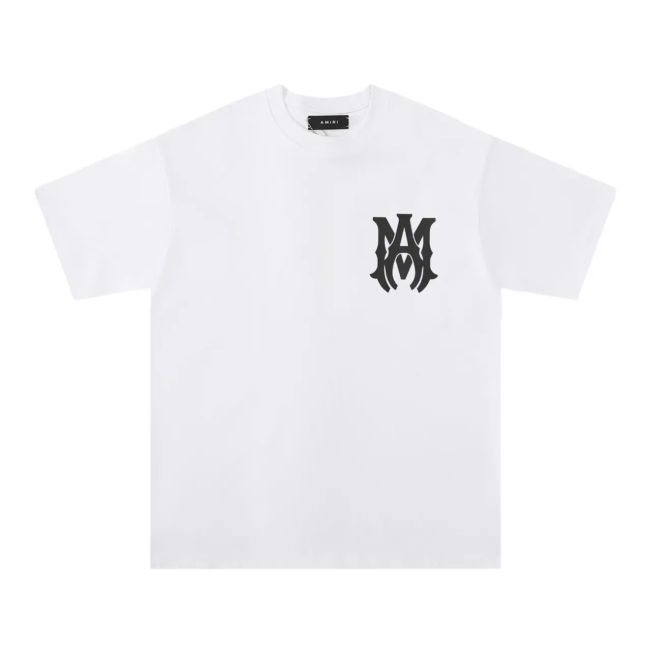 Amiri Skel Top Black White Oversized Fit Bold Back Logo T-Shirt 12