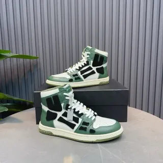 Amiri Skel Top High Green Black White Lifestyle Sneakers