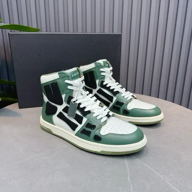 Amiri Skel Top High vert noir blanc sneakers lifestyle 9