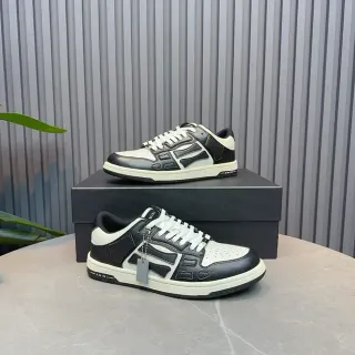 Amiri Skel Top Low Black and White Lifestyle Sneakers