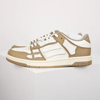 Amiri Skel Top Low Tan and White Lifestyle Sneakers