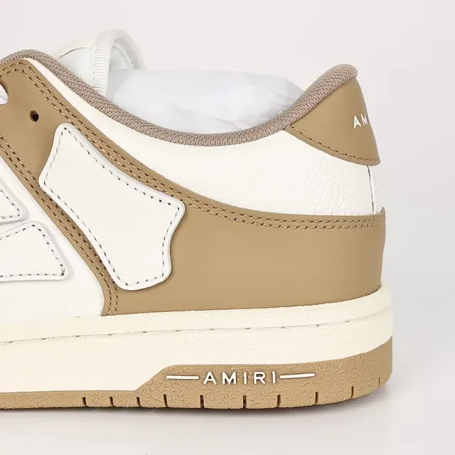Amiri Skel Top Low Tan et White Chaussures lifestyle 4