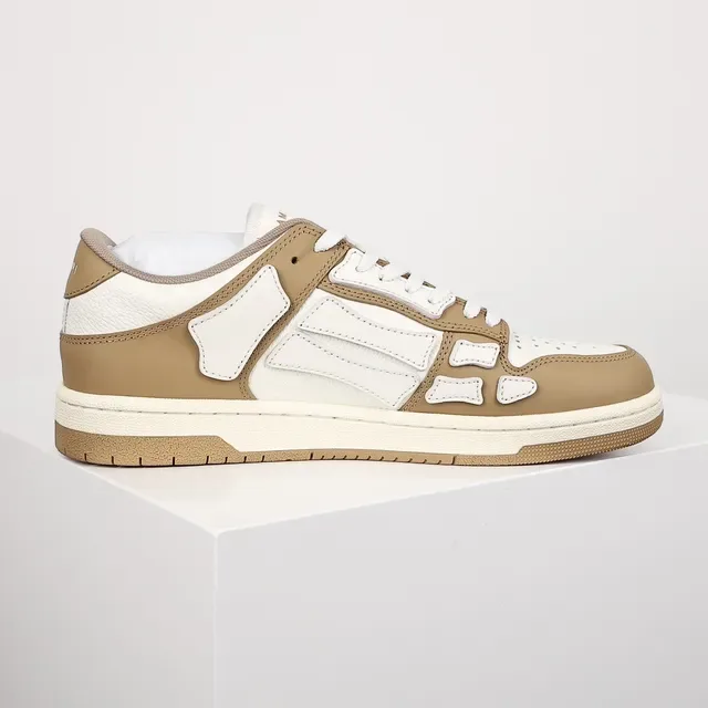 Amiri Skel Top Low Tan et White Chaussures lifestyle 7