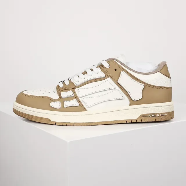 Amiri Skel Top Low Tan et White Chaussures lifestyle 9