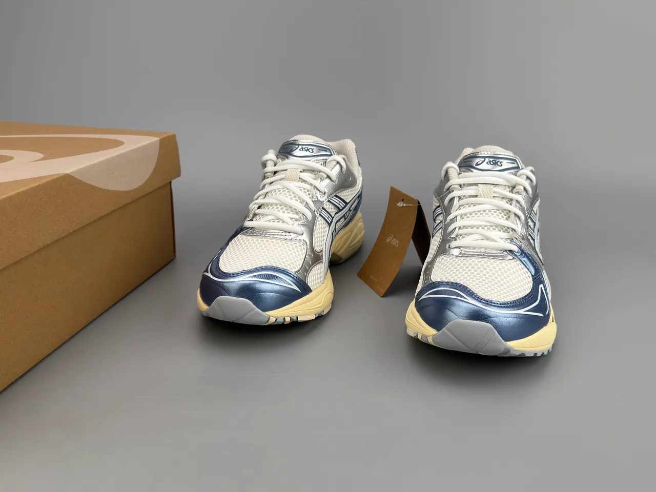 ASICS Gel-Kayano Navy and Silver Mesh chaussures de course 3
