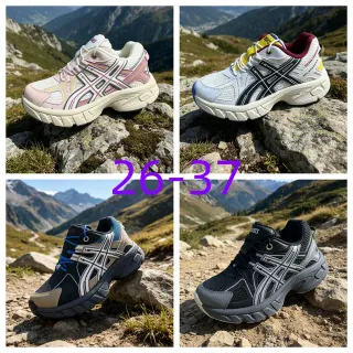 ASICS Gel-Kayano حذاء رياضي سميك وردي أبيض أصفر