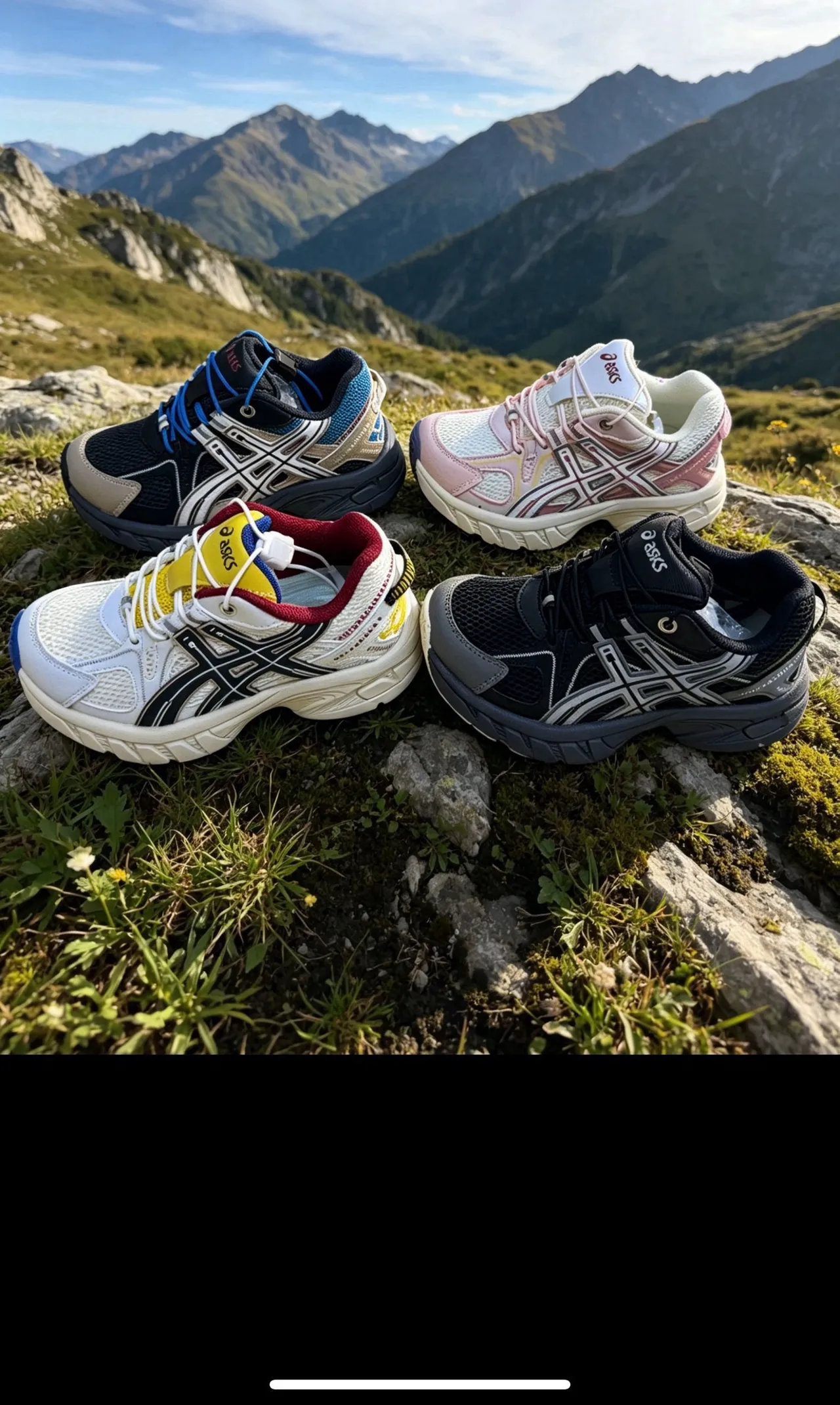 ASICS Gel-Kayano Tênis Chunky Rosa Branco Amarelo 3