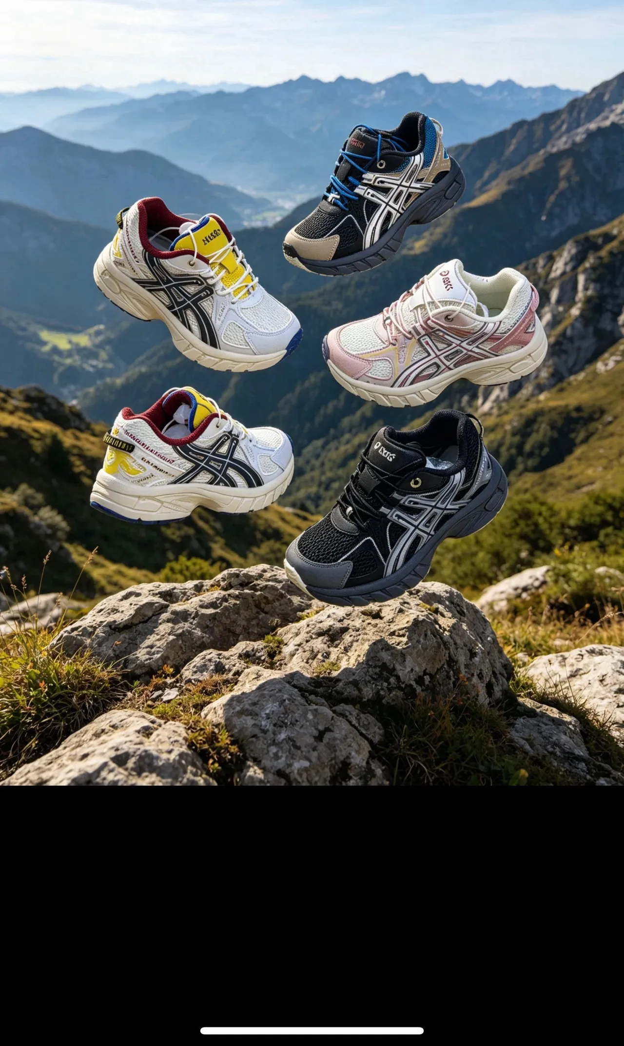 ASICS Gel-Kayano Tênis Chunky Rosa Branco Amarelo 4