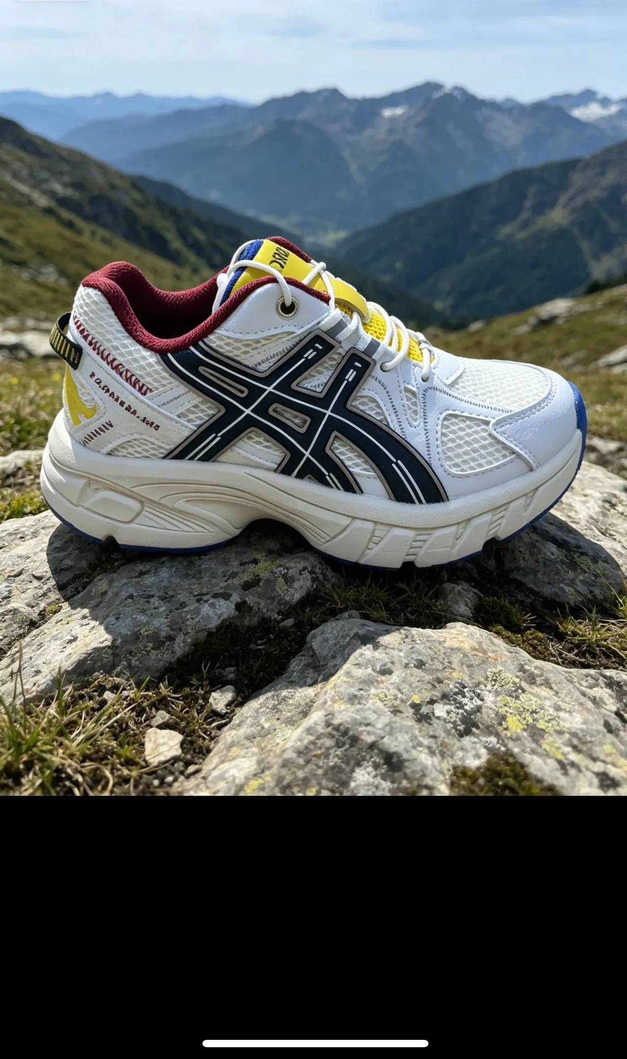 ASICS Gel-Kayano Tênis Chunky Rosa Branco Amarelo 13