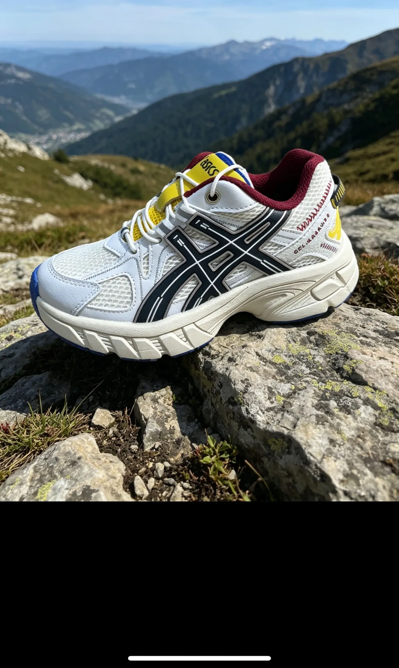 ASICS Gel-Kayano Tênis Chunky Rosa Branco Amarelo 15