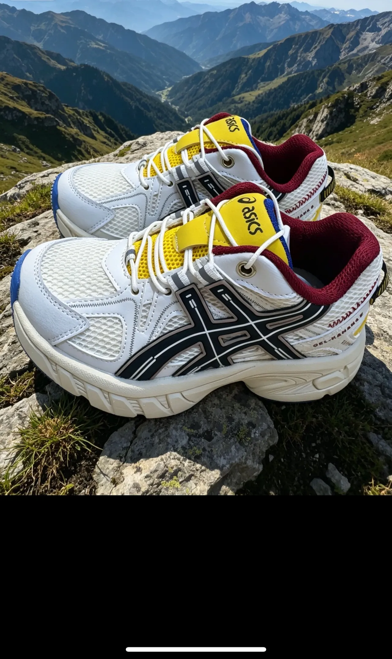 ASICS Gel-Kayano Tênis Chunky Rosa Branco Amarelo 16