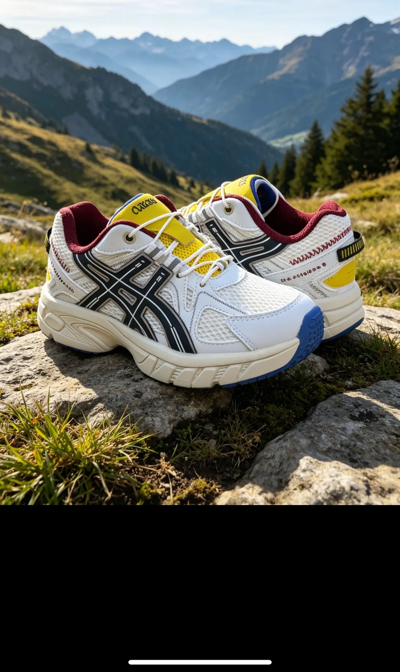 ASICS Gel-Kayano Tênis Chunky Rosa Branco Amarelo 17