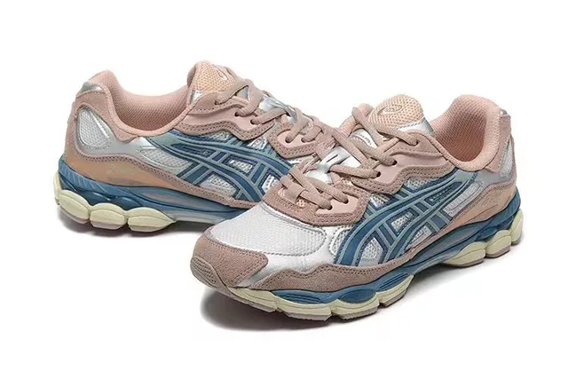 ASICS Gel-Kayano Style Chaussures de running rose poussiéreux bleu marine 2